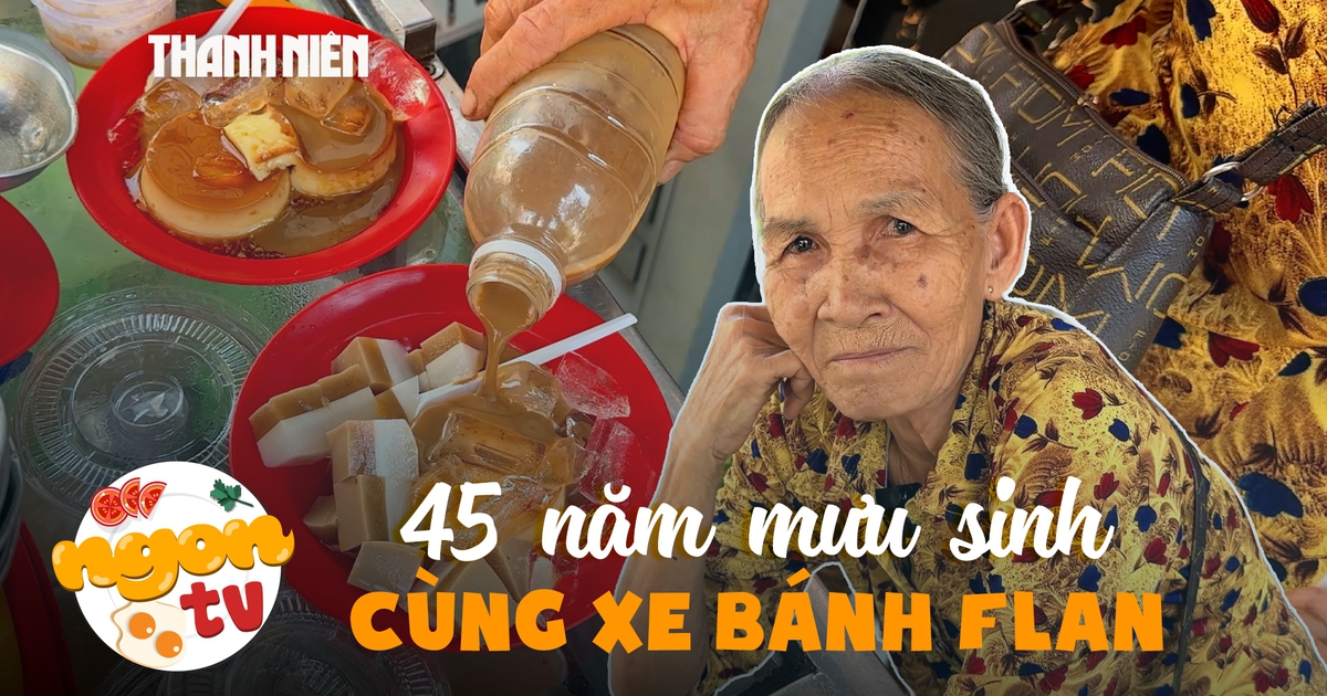 Xe bánh flan 45 năm núp hẻm của cụ bà 75 tuổi: Chỉ lời 1.000 đồng/cái