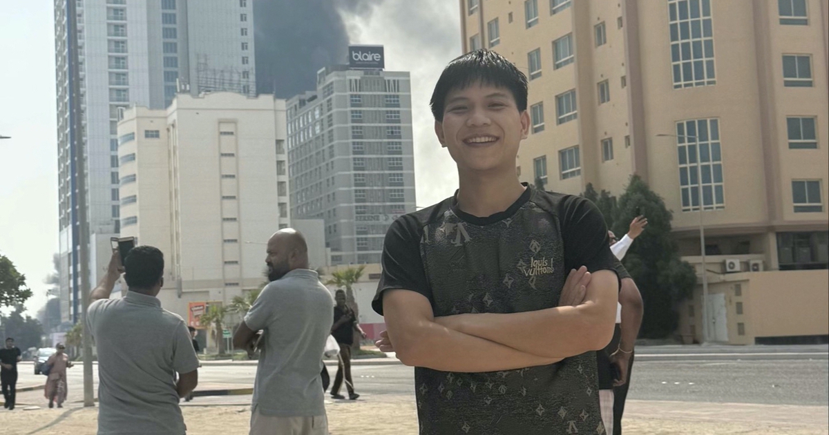 Chàng trai Nghệ An quay cảnh tên lửa bay trên trời Trung Đông, dân mạng lo lắng