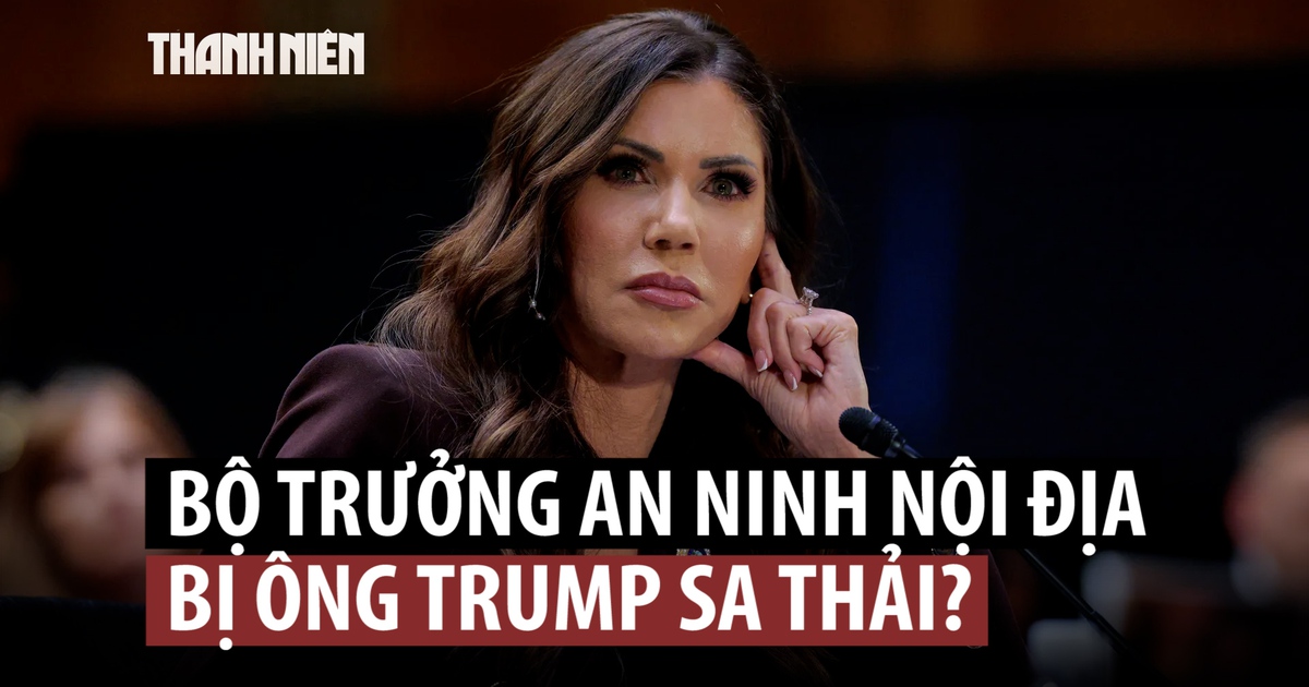 Bộ trưởng Kristi Noem bị ông Trump thay thế