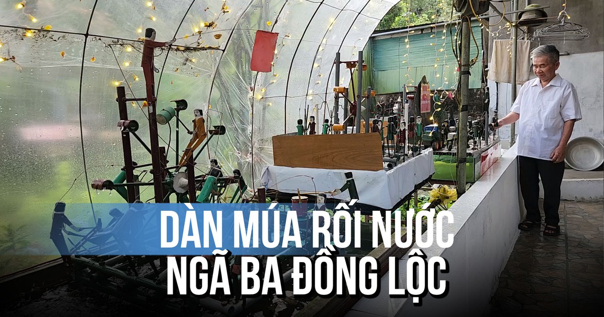 Độc đáo dàn múa rối nước kể chuyện lịch sử Ngã ba Đồng Lộc