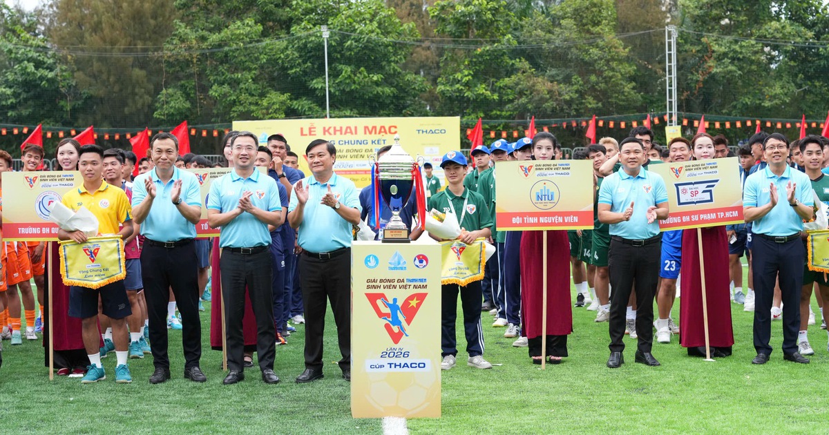 Khai mạc VCK giải bóng đá Thanh Niên sinh viên Việt Nam lần IV - 2026 cúp THACO