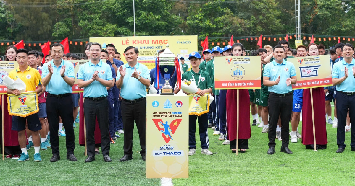 Khai mạc hoành tráng mở màn ngày hội bóng đá sinh viên, chờ đợi những trận cầu rực lửa