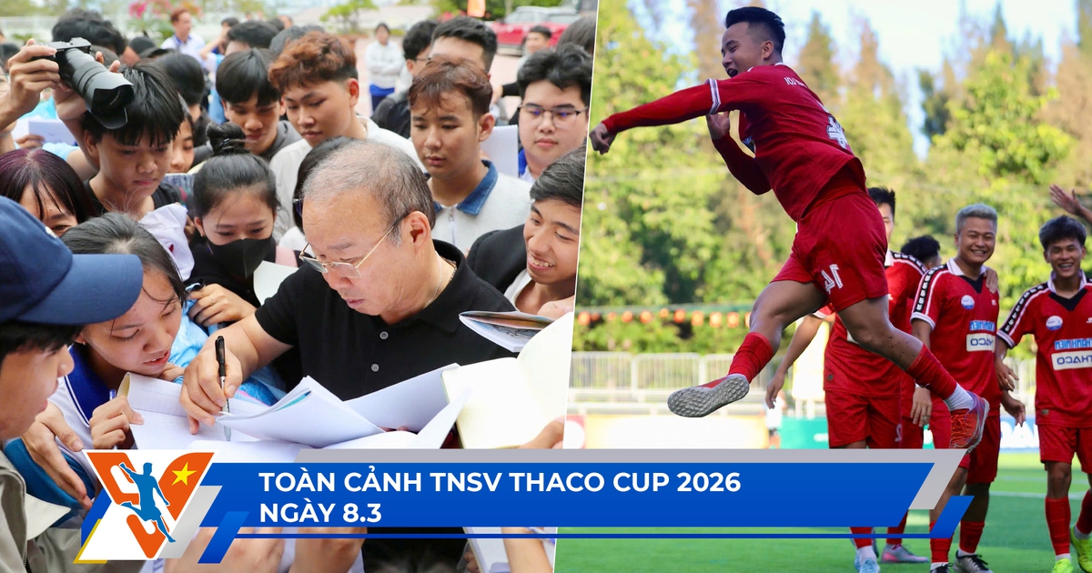 Toàn cảnh TNSV THACO Cup 2026 ngày 8.3: HLV Park Hang-seo gây sốt, cựu á quân trở lại ấn tượng