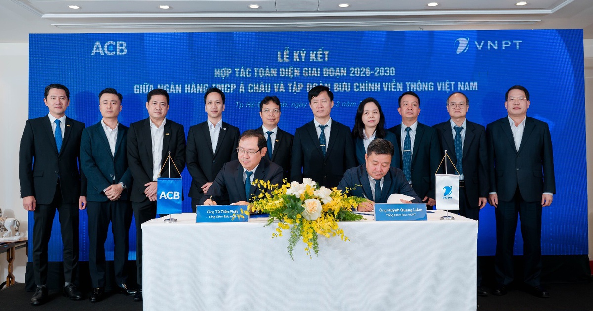ACB và VNPT ký kết hợp tác toàn diện trong 5 năm tới