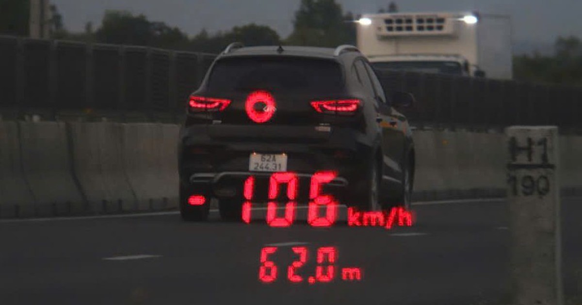 Chạy quá tốc độ trên cao tốc, không giấy đăng ký: Tài xế và chủ xe bị phạt 24,5 triệu