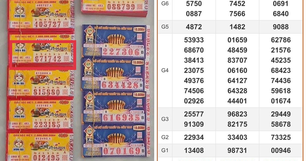 Xổ số miền Nam ngày 1 tháng 4: Lộ diện 16 tờ trúng 800 triệu đài Đồng Nai
