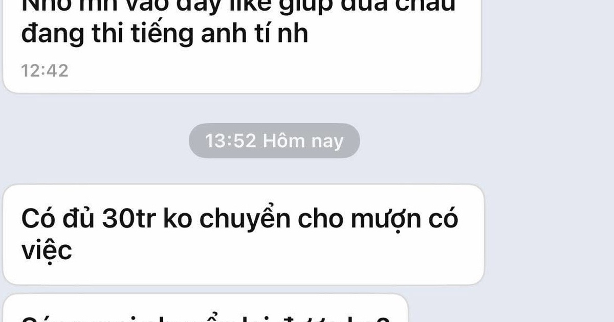 Nhiều lãnh đạo ở Cà Mau bị hack tài khoản Zalo