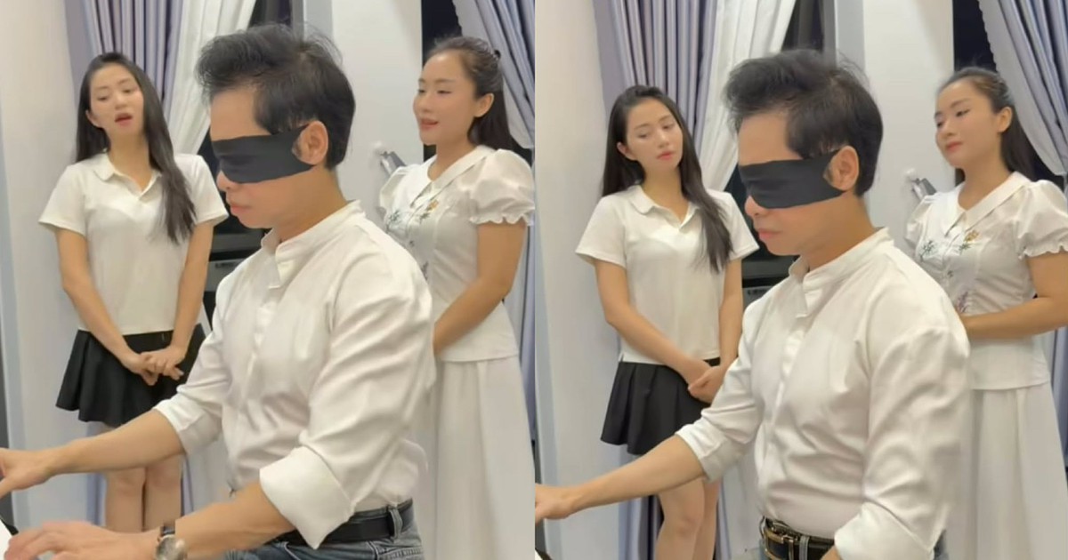 Clip 'bịt mắt đệm đàn' của danh ca Ngọc Sơn gây chú ý