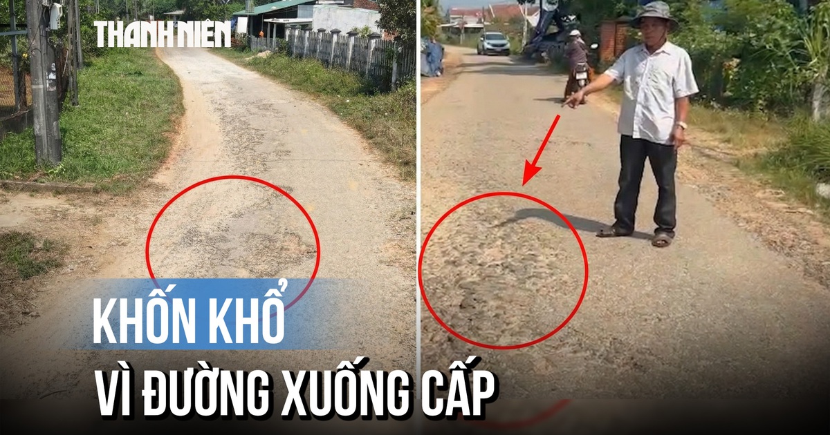 Quảng Ngãi: Đường ĐH09 xuống cấp nghiêm trọng, người dân đi lại khổ sở