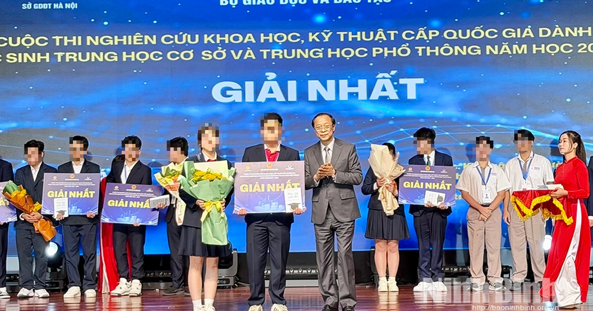 Bộ GD-ĐT: Giải nhất khoa học kỹ thuật của học sinh Ninh Bình không đạo văn