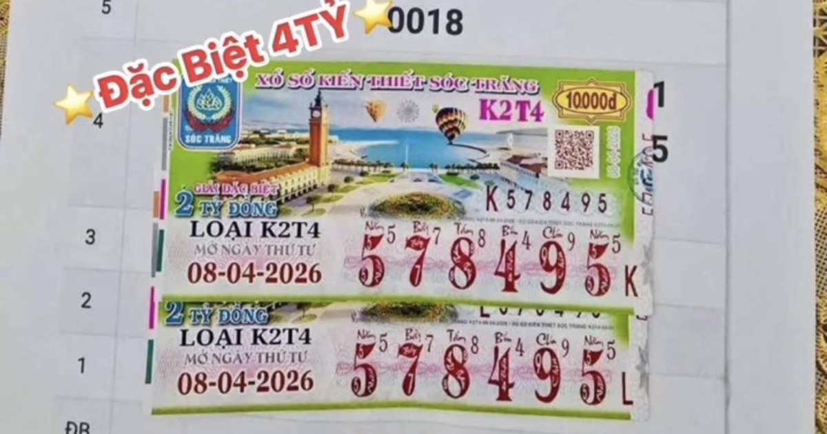 Kh&aacute;ch Cần Thơ tr&uacute;ng độc đắc xổ số miền Nam 2 năm trước lại tr&uacute;ng 4 tỉ