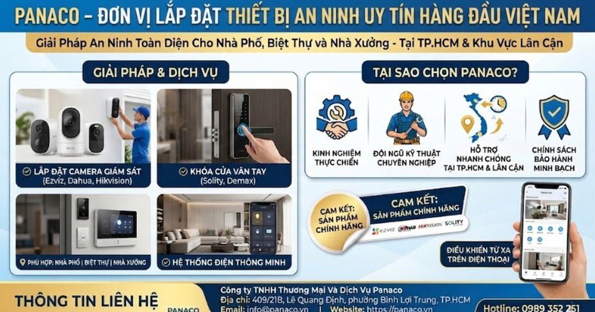 PANACO - Đơn vị lắp đặt thiết bị an ninh hàng đầu tại Việt Nam