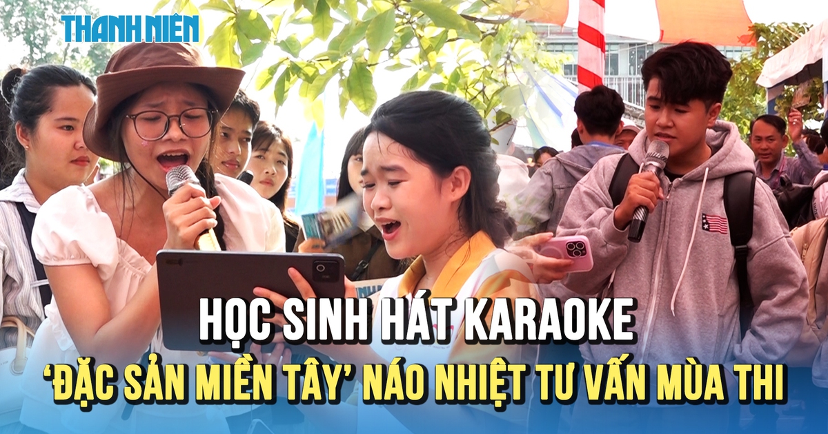Học sinh thi nhau hát karaoke khuấy động Tư vấn mùa thi tại Vĩnh Long