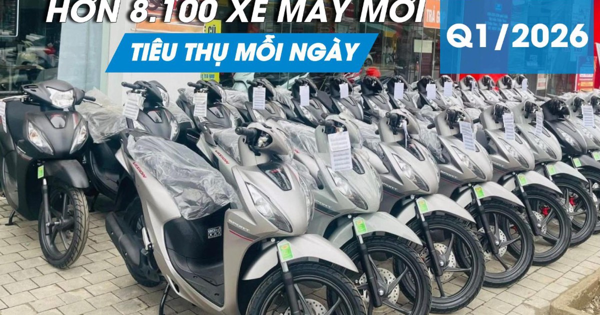 Mỗi ngày người Việt mua sắm hơn 8.100 xe máy mới