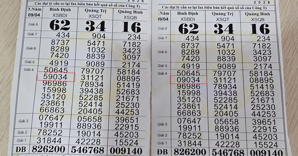 Kết quả xổ số hiển thị sai, đại lý và người bán dạo mất tiền oan