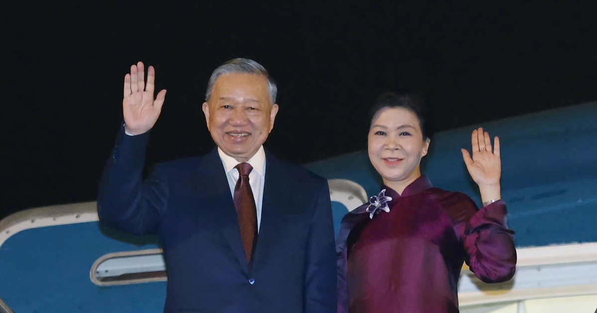 Tổng Bí thư, Chủ tịch nước Tô Lâm và phu nhân lên đường thăm Trung Quốc