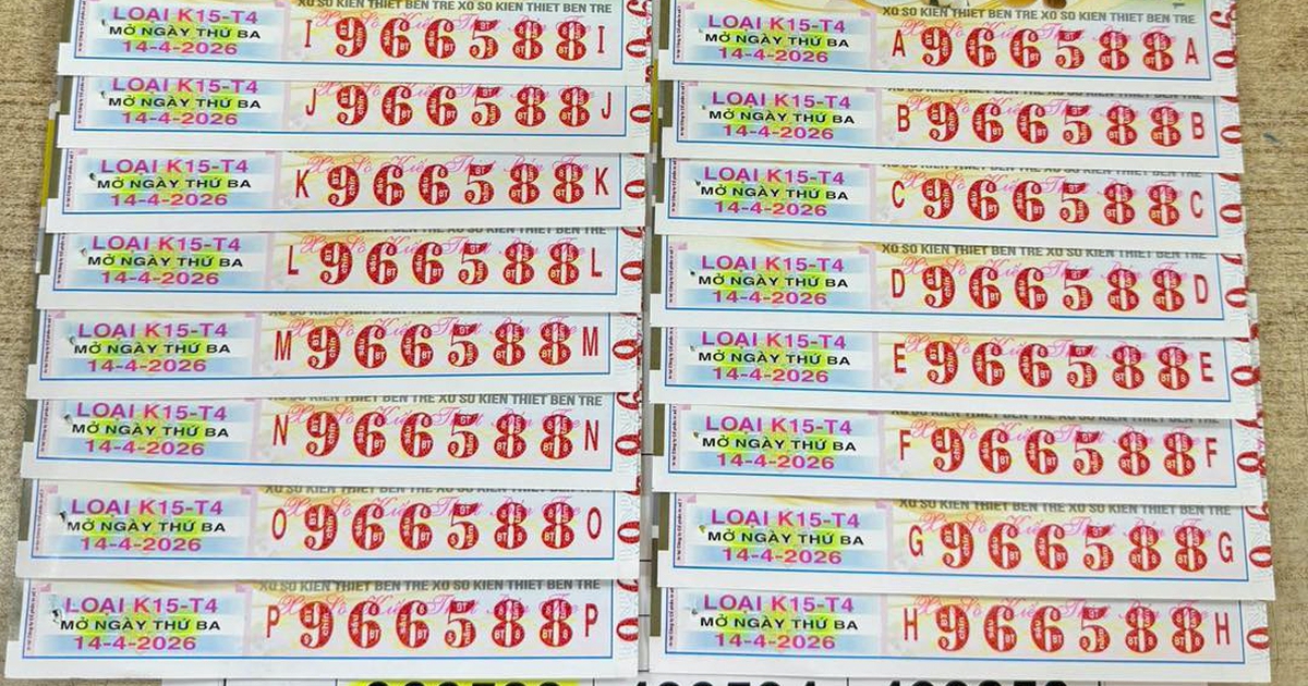 Xổ số miền Nam: Một người ở TP.HCM trúng 39,2 tỉ đồng đài Bến Tre