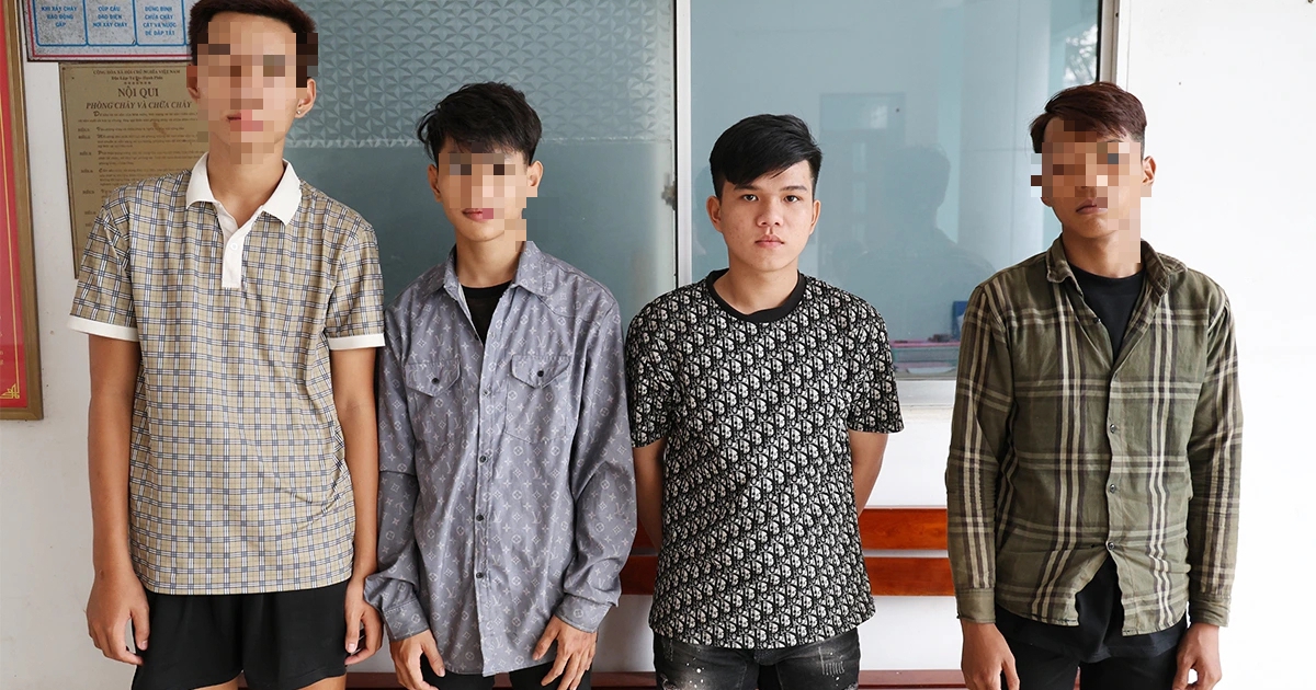 Bắt nhóm nghi phạm khống chế người đi đường, thực hiện nhiều vụ cướp tài sản