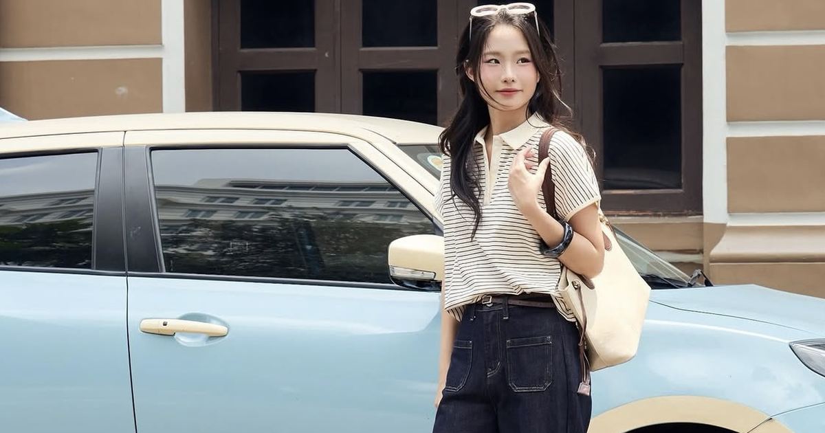 Xinh xắn xuống phố cùng bộ đôi áo polo và quần jeans năng động