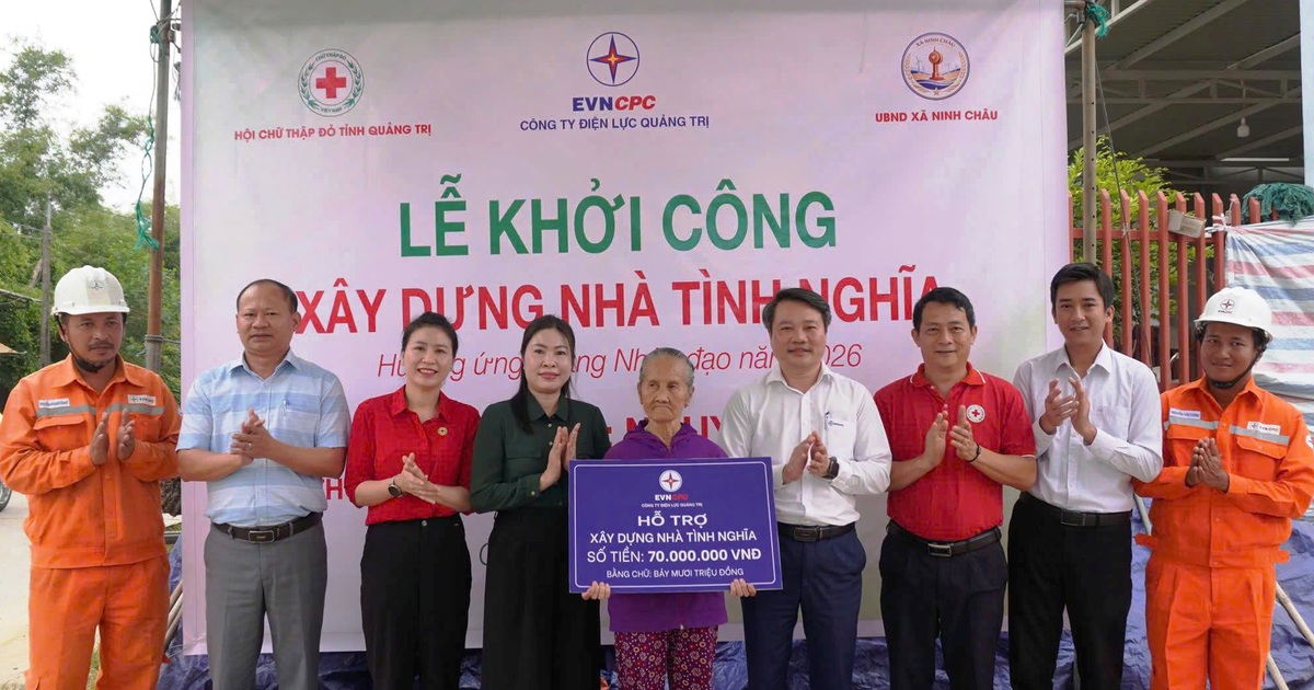 Công ty Điện lực Quảng Trị khởi công nhà tình nghĩa