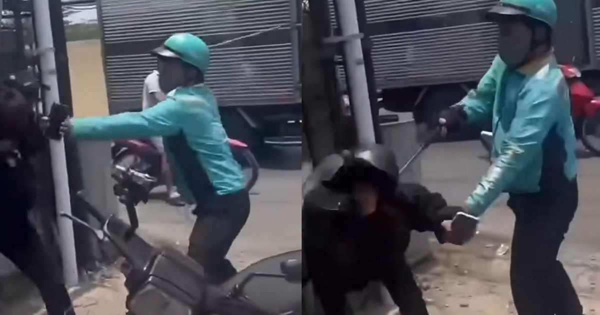 Xác minh clip người mặc áo xe công nghệ cầm hung khí đánh người đi đường