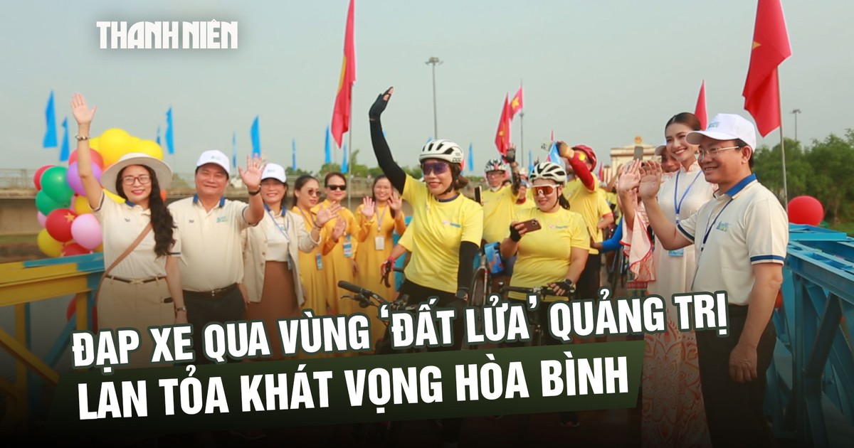 Đạp xe qua vùng ‘đất lửa’ Quảng Trị, lan tỏa khát vọng hòa bình