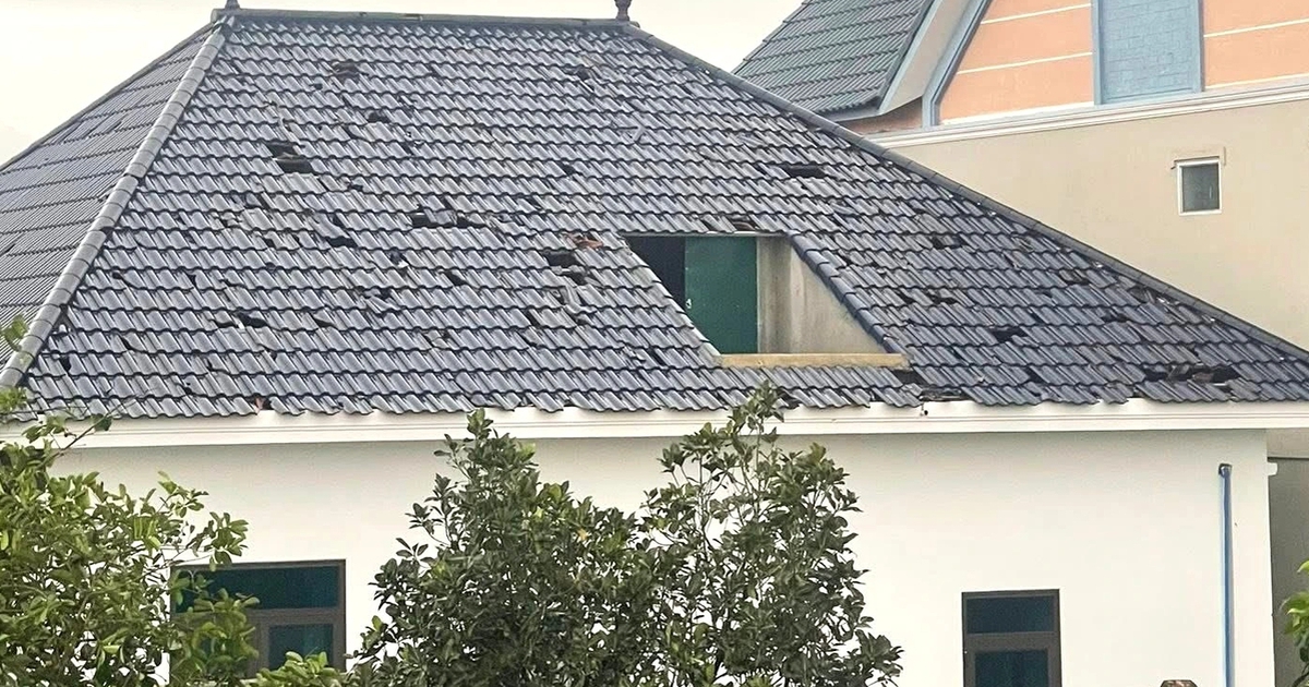 Thanh Hóa: Mưa đá bất thường nhiều nơi gây hư hỏng tài sản