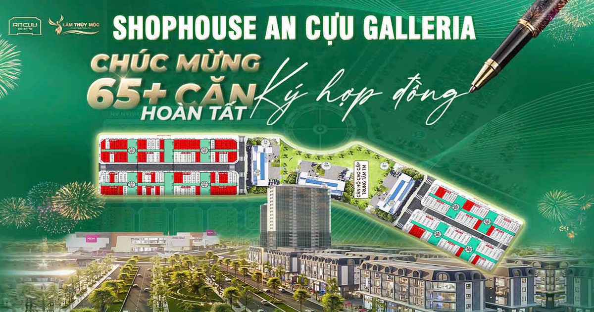 Sản phẩm thương mại TP.Huế hấp thụ tốt, hơn 65 shophouse An Cựu Galleria ký hợp đồng