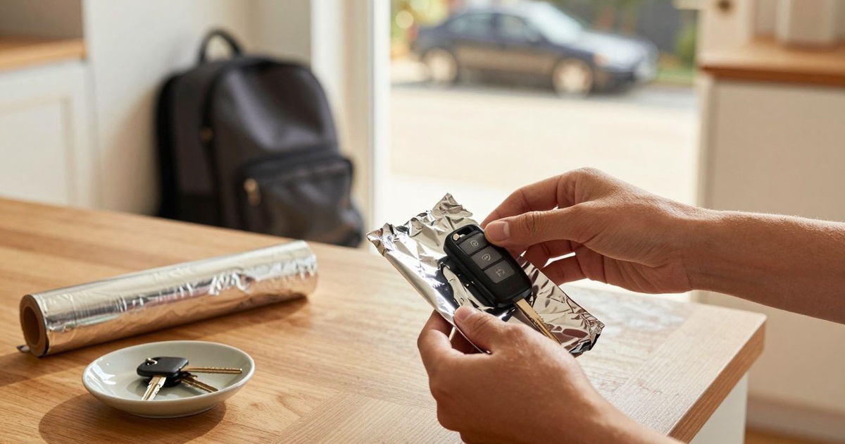 Giải mã mẹo gói chìa khóa xe ô tô vào giấy bạc để chống trộm