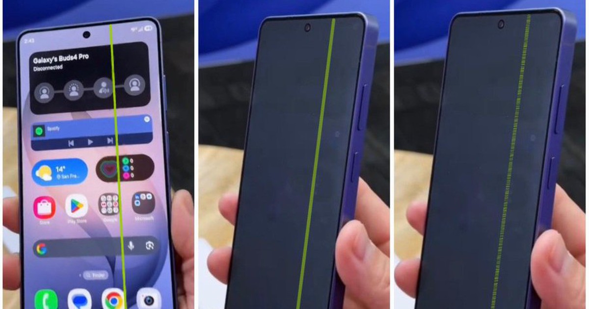 Thực hư video Galaxy S26 Ultra dính lỗi màn hình sọc xanh