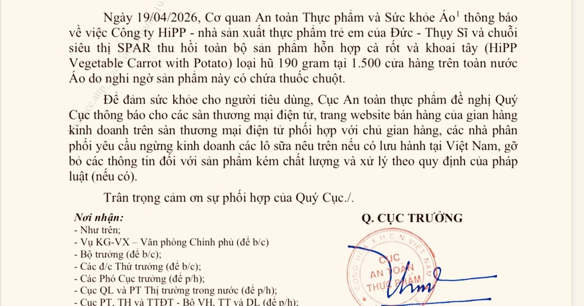 Nghi vấn hũ ăn dặm HiPP chứa thuốc chuột
