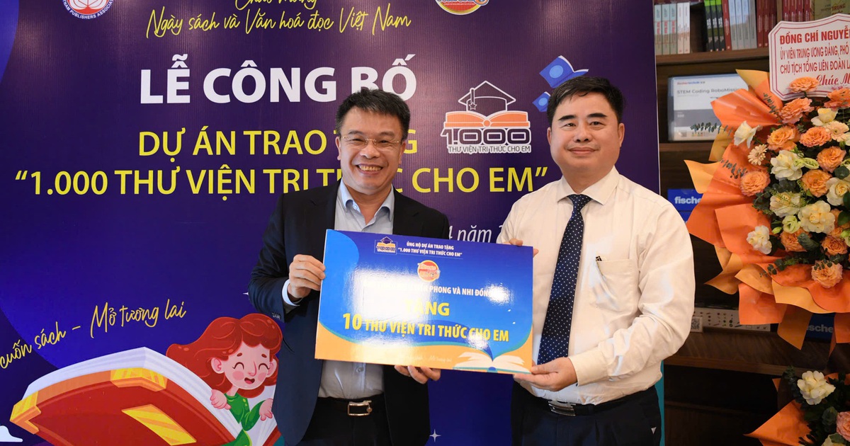 Khởi động dự án 1.000 thư viện tri thức cho học sinh
