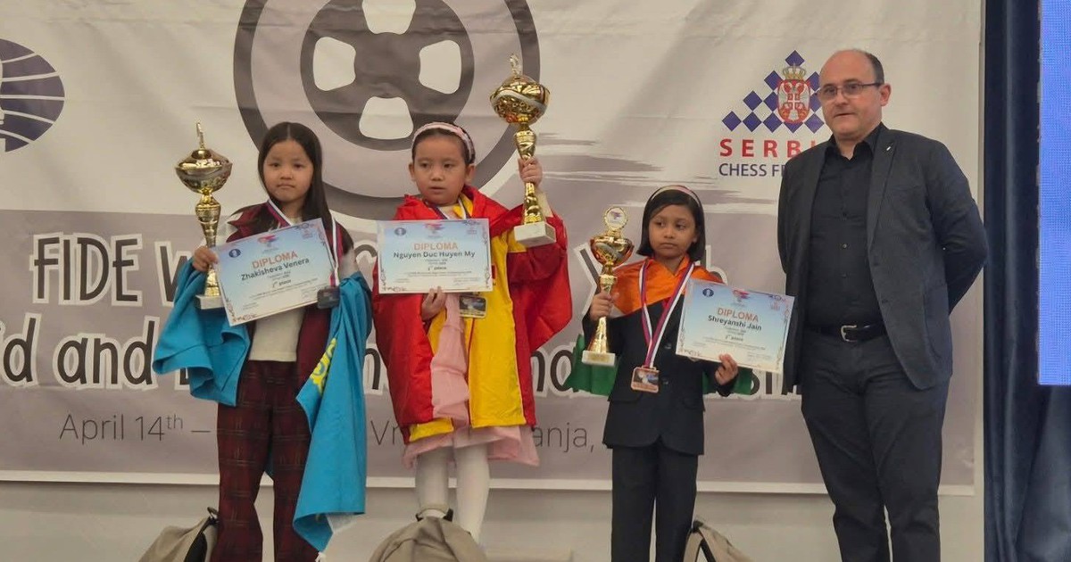 Kỳ thủ nhí Việt Nam xuất sắc đoạt HCV giải cờ vua thanh thiếu niên thế giới 2026