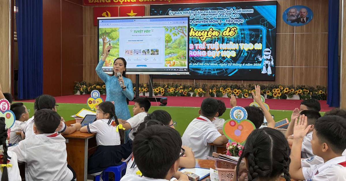 Học sinh học cách ứng dụng trí tuệ nhân tạo