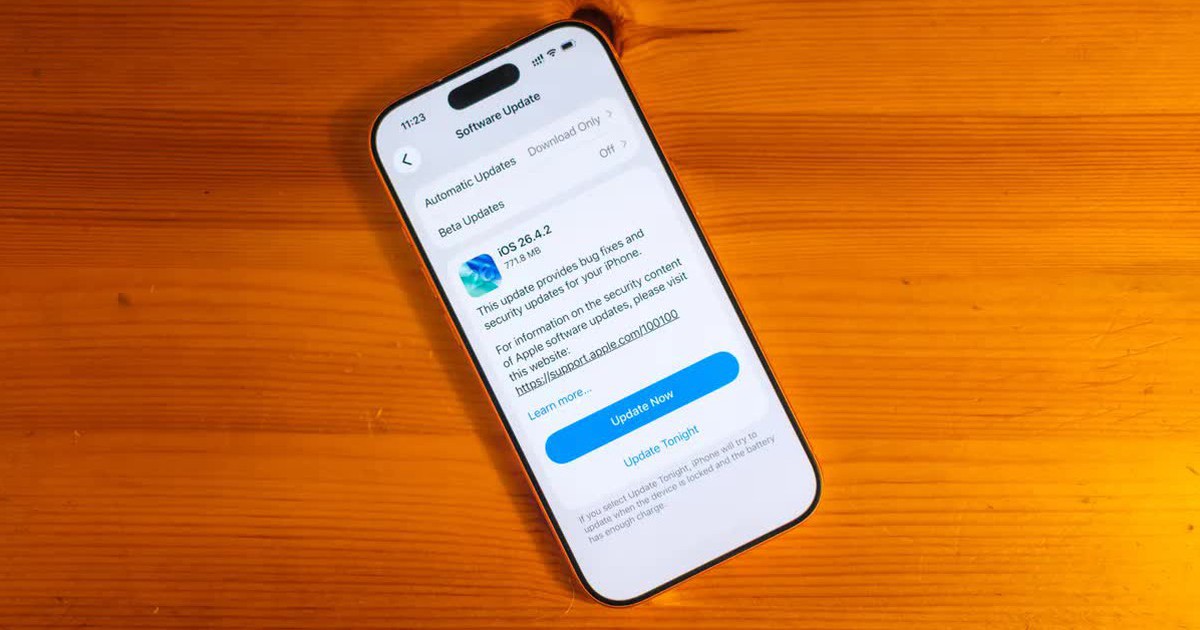 Apple vội vàng phát hành iOS 26.4.2, người dùng cần cập nhật ngay