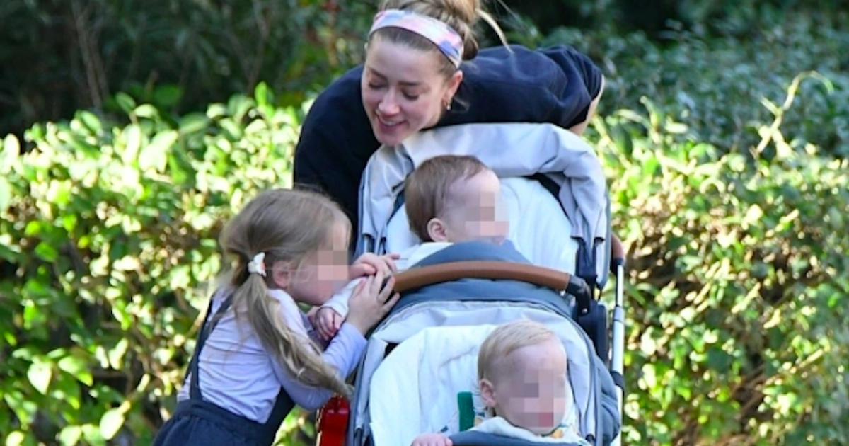 Amber Heard lui về ở ẩn cùng 3 con sau sóng gió