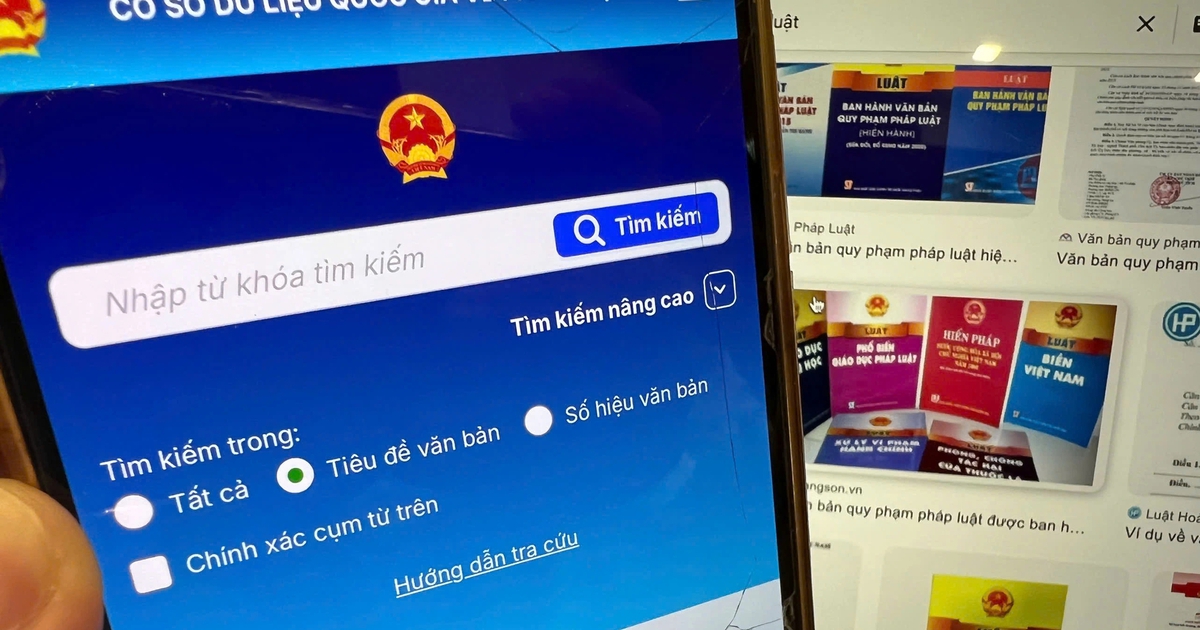 Cách tra cứu văn bản pháp luật trên cơ sở dữ liệu phiên bản mới từ 23.4