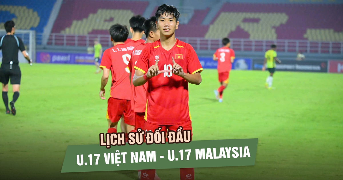Lịch sử đối đầu U.17 Việt Nam - U.17 Malaysia: Có lợi thế nhưng không được chủ quan