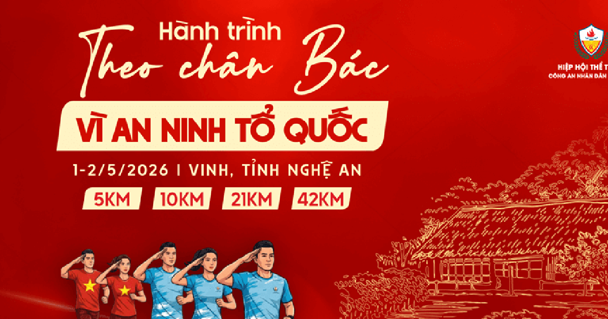 Gần 700 chiến sĩ công an cùng hàng nghìn VĐV tranh tài giải chạy ý nghĩa tại Nghệ An