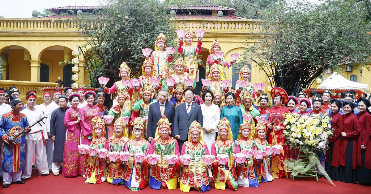 Tổng Bí thư, Chủ tịch nước Tô Lâm và Tổng thống Hàn Quốc thăm Hoàng thành Thăng Long