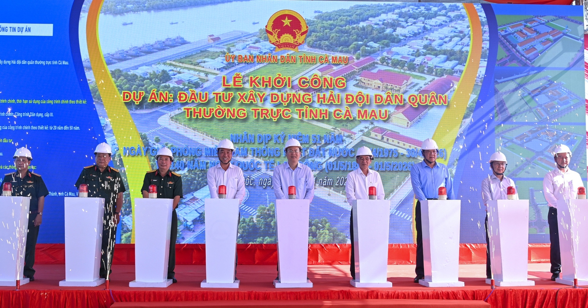 Khởi c&ocirc;ng dự &aacute;n Hải đội D&acirc;n qu&acirc;n thường trực tỉnh C&agrave; Mau gần 500 tỉ đồng