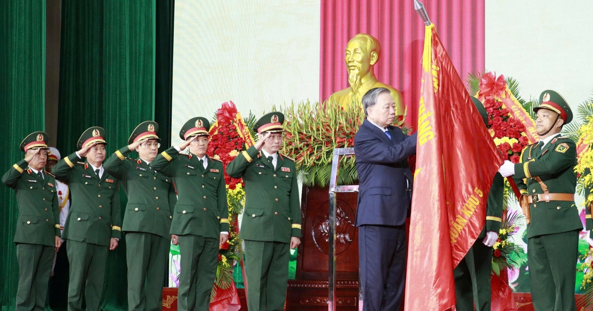 Tổng Bí thư, Chủ tịch nước Tô Lâm: Giữ vững Quân khu 5 là giữ vững một phên dậu chiến lược của Tổ quốc