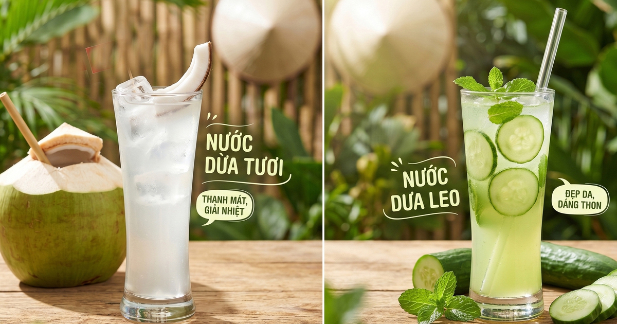 Nước dừa hay nước dưa leo: Loại nào bù nước tốt hơn và phù hợp với bạn?