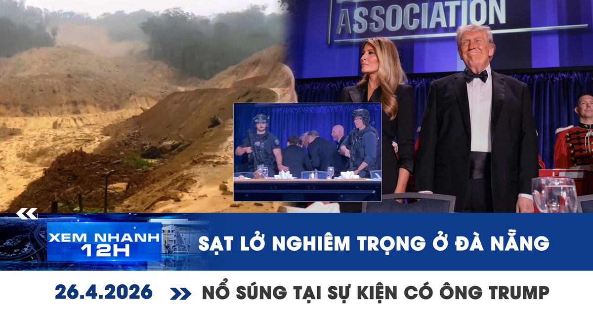 Xem nhanh 12h: Sạt lở nghiêm trọng ở Đà Nẵng | Nổ súng tại sự kiện có tổng thống Donald Trump