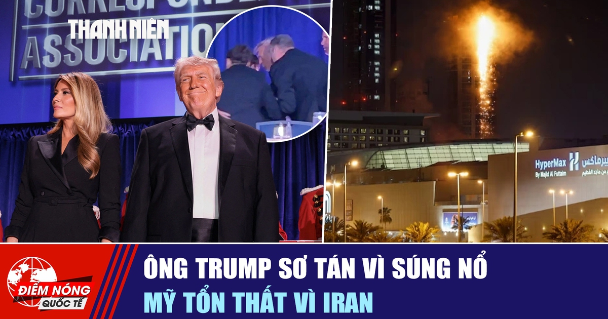 Tiêu điểm quốc tế ngày 27.4: Ông Trump sơ tán vì súng nổ | Mỹ tổn thất vì Iran