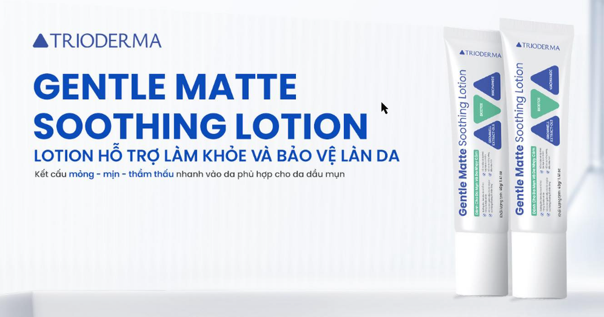 Review Trioderma Gentle Matte Soothing Lotion: Bỏ qua bước này da khó ổn định, khỏe đẹp?