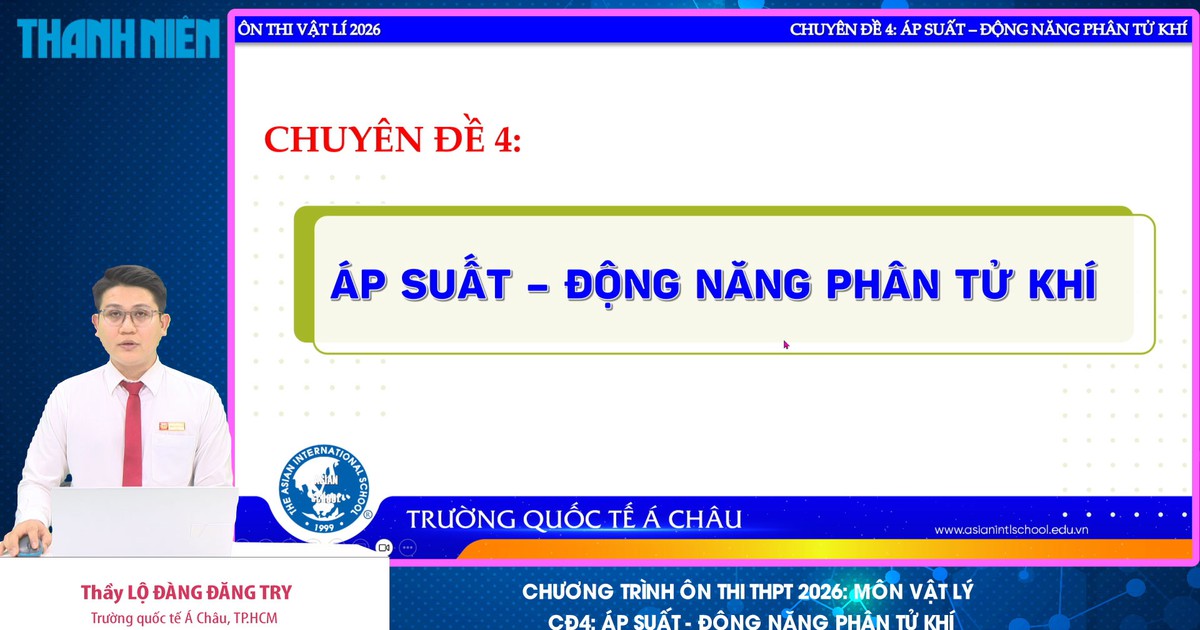 BÍ QUYẾT ÔN THI THPT 2026 | Môn vật lý | Chuyên đề 4 | Áp suất - Động năng phân tử khí