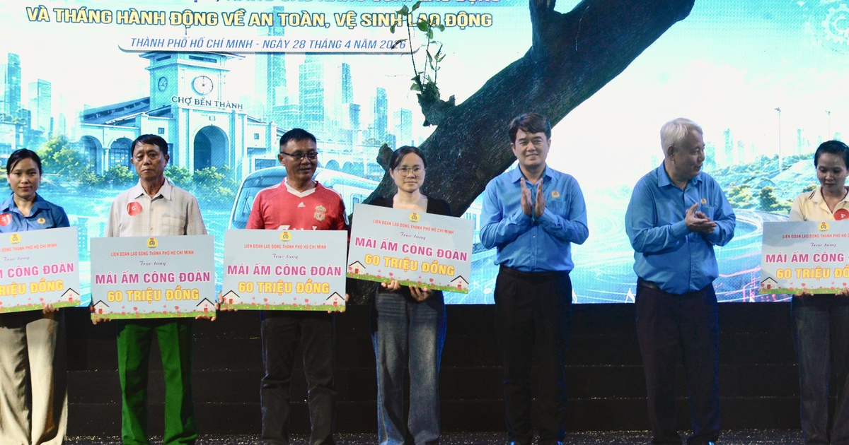 Khai mạc Tháng công nhân: Tặng 12 'mái ấm Công đoàn cho' người lao động