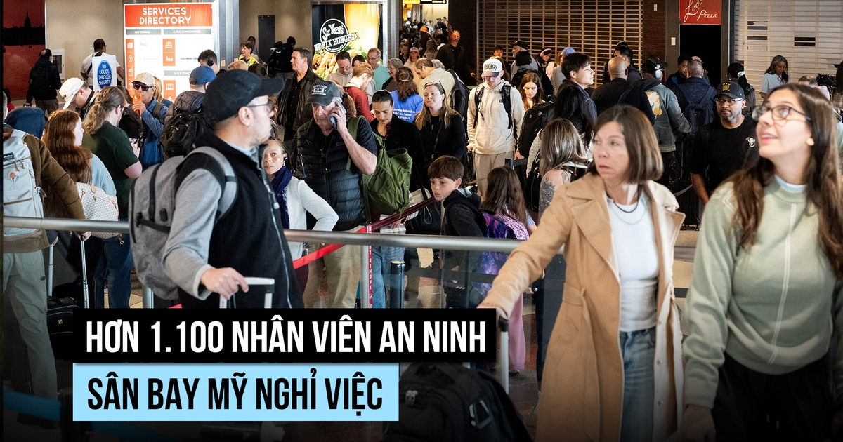 Hơn 1.100 nhân viên an ninh sân bay Mỹ nghỉ việc giữa bế tắc ngân sách