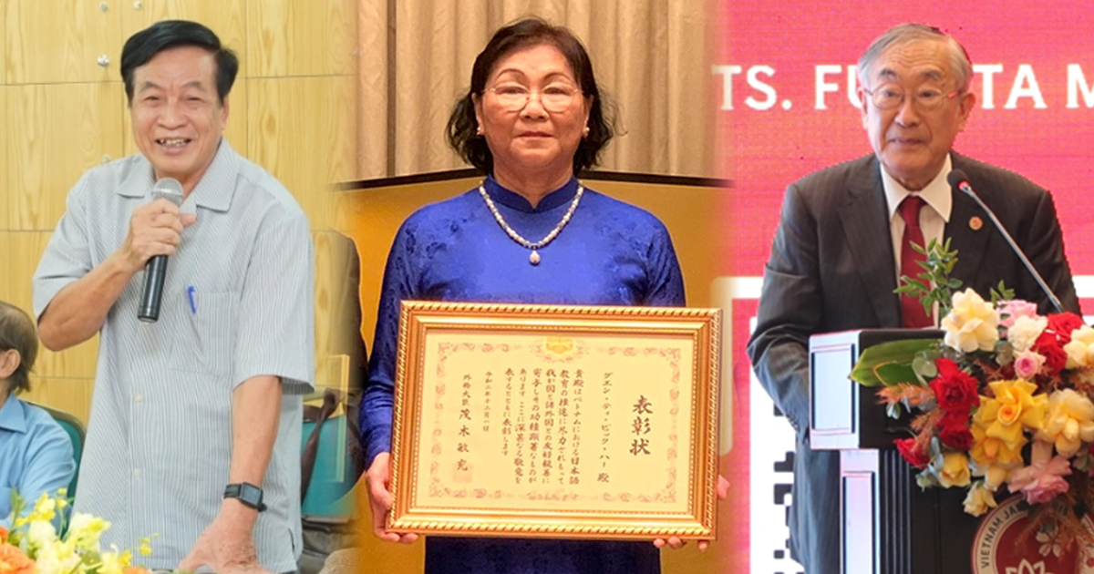 Trao huân chương Nhật Bản cho thầy cô Trường ĐH Hà Nội, Ngoại thương, Việt Nhật